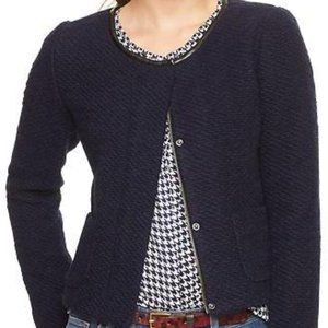 Gap Boucle Jacket in Navy Wool blend